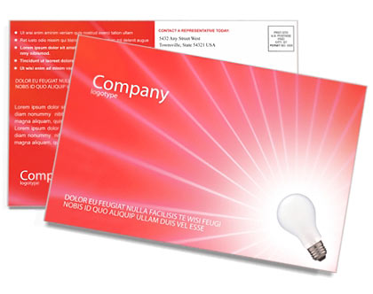 Lamp Postcard Template