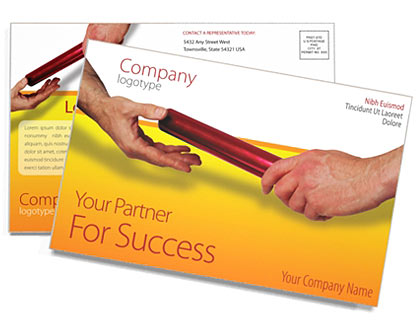 Baton Postcard Template