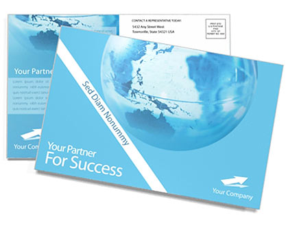 World Postcard Template