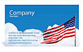 American Flag Business Card Template