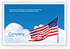 American Flag Postcard Template