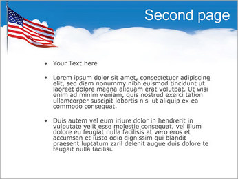 American Flag PowerPoint Template