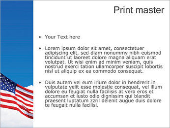 American Flag PowerPoint Template