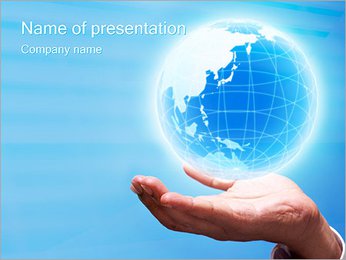 Crystal Globe PowerPoint Template