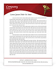 Heart Model Letterhead Template
