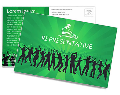 Night Club Postcard Template