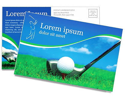 Golf Postcard Template