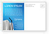 Building Plot Postcard Template
