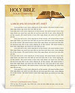 Holy Bible Letterhead Template