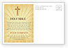 Holy Bible Postcard Template