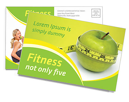 Diet Postcard Template