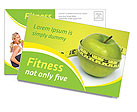 Diet Postcard Template