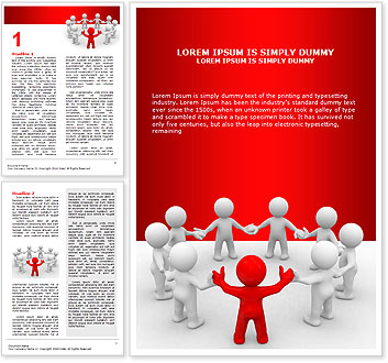 Team of People Word Template