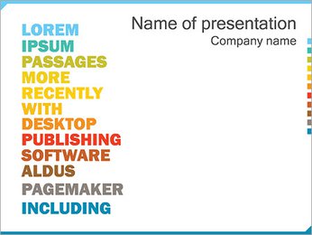 Words PowerPoint Template