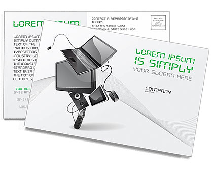 Technics Postcard Template