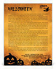 Jack-o-lantern Letterhead Template