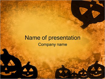 Jack-o-lantern PowerPoint Template