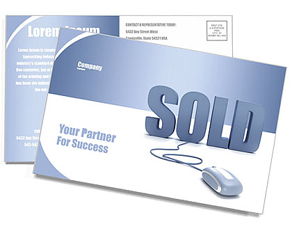 Sold Postcard Template
