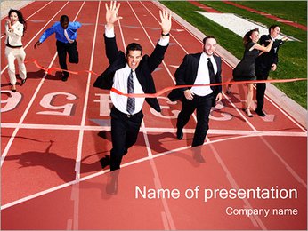 Finish Line PowerPoint Template
