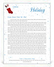 Christmas Holiday Letterhead Template