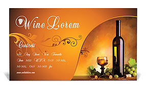 Wine Business Card Template