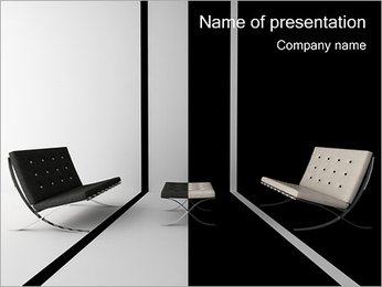 Symmetric Sofas PowerPoint Template