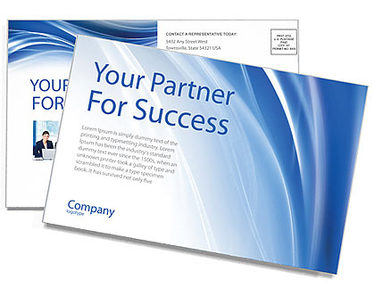 Creative Waves Postcard Template