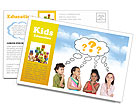 Children Thinks Postcard Template