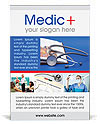 Stethoscope & Medicine Book Ad Template