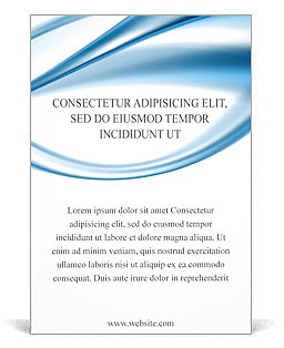 Blue Abstract Waves Ad Template