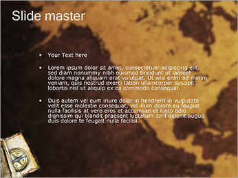 Compass & World Map PowerPoint Template