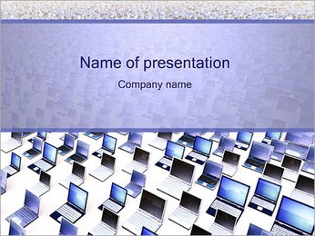 Many Laptops PowerPoint Template
