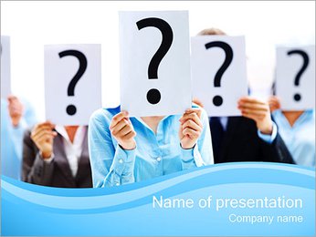 Many Questions PowerPoint Template