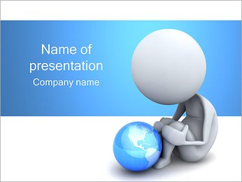 Lonely and Globe PowerPoint Template