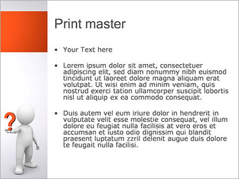 Man Holding Question PowerPoint Template