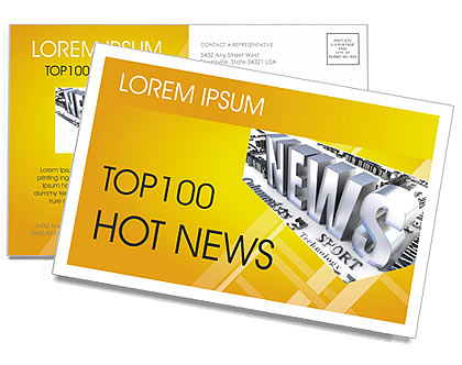 News Postcard Template