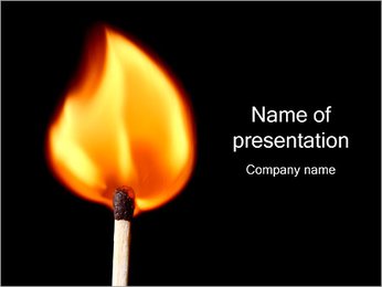 Match Fire PowerPoint Template