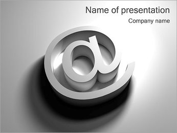 AT Symbol PowerPoint Template
