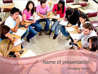 Student Seminar Sjablonen PowerPoint presentatie