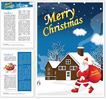 Christmas Word Template