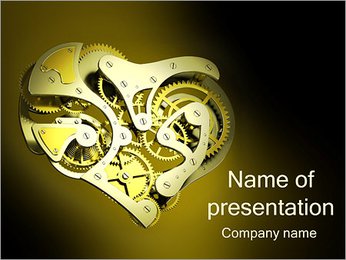 Clock Mechanism PowerPoint Template