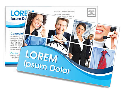 Businesspeople Postcard Template