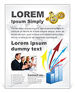 World Business Graph Flyer Template