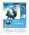Collage with solar batteries as alternative source of energy Flyer Template