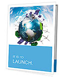 Collage with solar batteries as alternative source of energy Presentation Folder