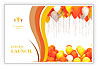 Party balloons isolated on white background Postcard Template