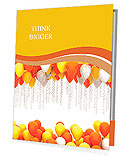 Party balloons isolated on white background Presentation Folder