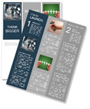 A Businessman Letting go of paperwork in a storm Newsletter Template