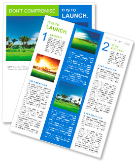 Irrigation golf course in Dominican republic Newsletter Template