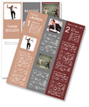 Concept of controlled businessman Newsletter Template